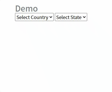 Populate or bind Dependent DropdwonList with two way binding in Blazor webassembly Application